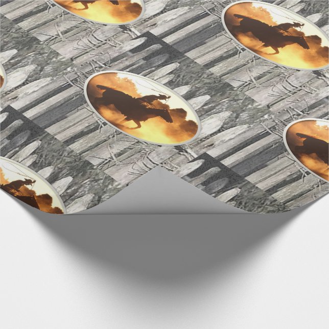 Papier Cadeau Enveloppement du papier Chevaux (Coin)