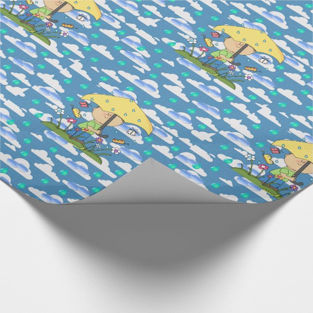 Papier Cadeau Envelopper les nuages de papier (Coin)