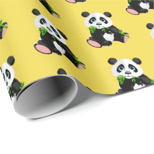 Papier Cadeau Envelopper l'ours Papier-Panda