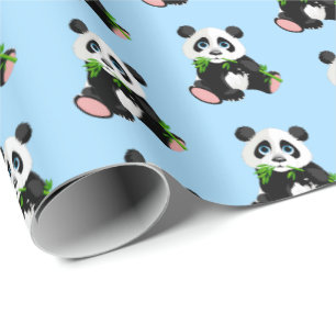 Papier Cadeau Envelopper l'ours Papier-Panda