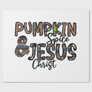 Papier Cadeau Épice de citrouille et Jésus-Christ