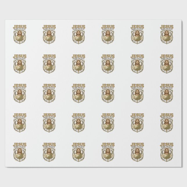 Papier Cadeau Épinglette en émail Jésus Style Épinglette en émai (Plat)