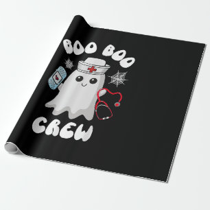 Papier Cadeau Équipage Boo Boo Mignon Infirmière Fantôme Drôle H