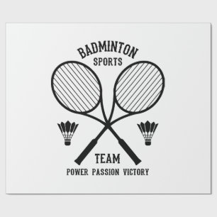 Papier Cadeau Équipe de badminton