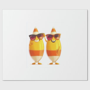 Papier Cadeau Équipe de maïs de bonbon