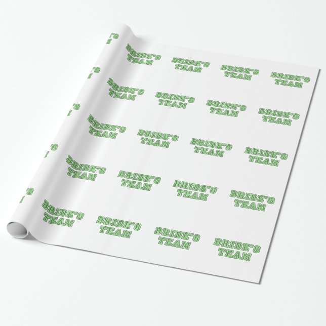 Papier Cadeau Équipe de mariée (Déroulé)