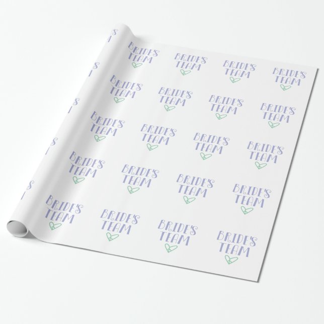 Papier Cadeau Équipe de mariée (Déroulé)