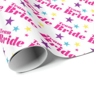Papier Cadeau Équipe de mariée