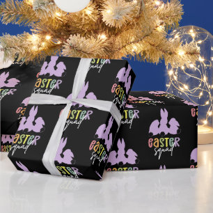 Papier Cadeau Équipe de Pâques Chasse aux oeufs de Pâques Cute