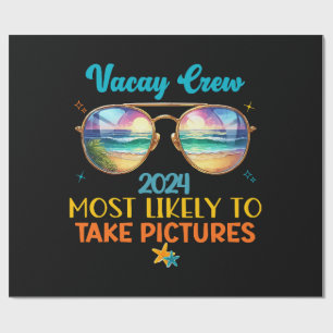 Papier Cadeau équipe de vacances 2024