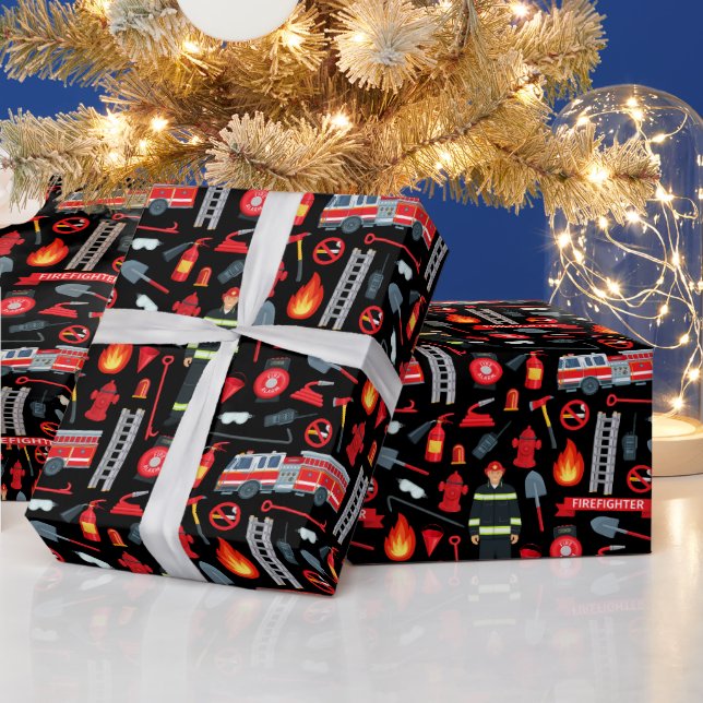 Papier Cadeau Équipement de lutte contre l'incendie Échelles de  (Vacances)