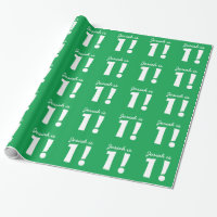 ęr Unisexe VERT nommé fait sur commande de KELLY