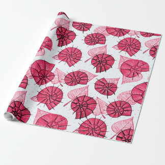 Papier Cadeau Escargots rose Motif fille