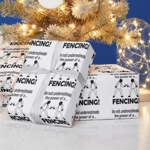 Papier Cadeau Escrime Ne sous-estimez jamais le pouvoir de l'esc
