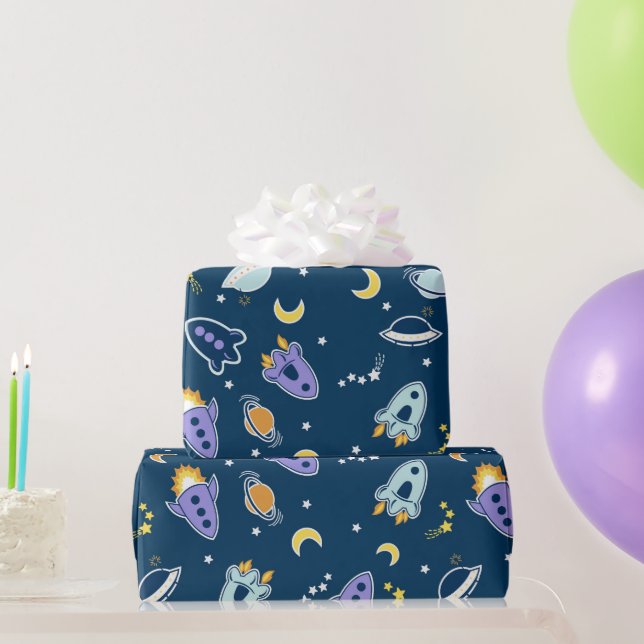 Papier Cadeau Espaces (Cadeaux de fête)