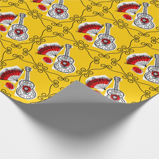 Papier Cadeau Espagnol Souvenirs Corners Papier à emballage mult (Coin)