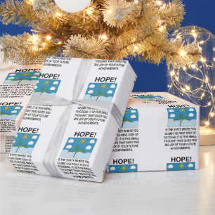 Papier Cadeau Espoir et inspiration motivationnels