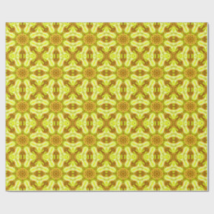 Papier Cadeau Esprit de feuillage solaire motif abstrait