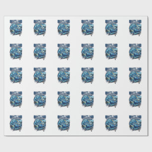 Papier Cadeau Esprit de football d'Écosse squelette attaquant Na