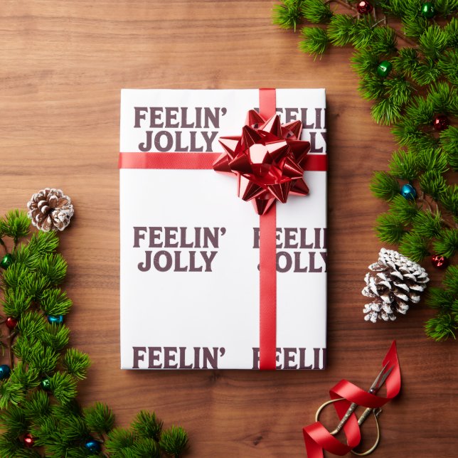 Papier Cadeau Esprit de Noël drôle et joyeux  (Cadeau de vacances)