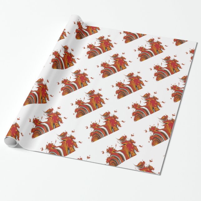 PAPIER CADEAU ESPRITS DE NOËL (Déroulé)