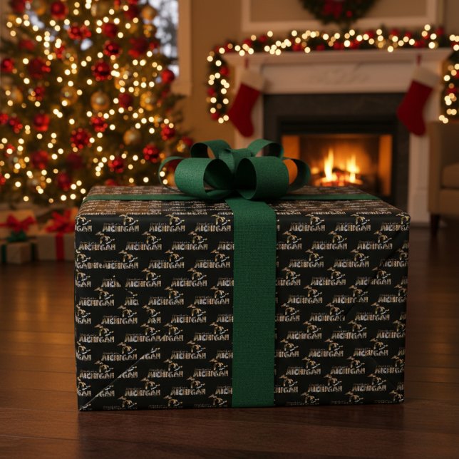 Papier Cadeau Esprits du Michigan des Grands Lacs (State Pride Gift Wrap)