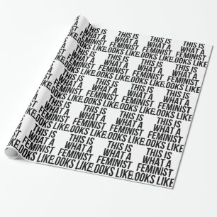 Papier Cadeau Est c'à ce qu'un féministe ressemble - le