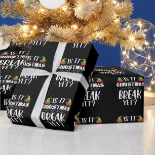 Papier Cadeau Est-ce déjà les vacances de Noël Drôle de professe