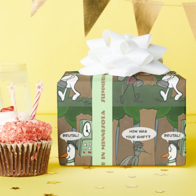 Papier Cadeau Été brutal (Fête d'anniversaire)