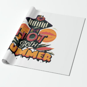 Papier Cadeau Été chic gothique chaud