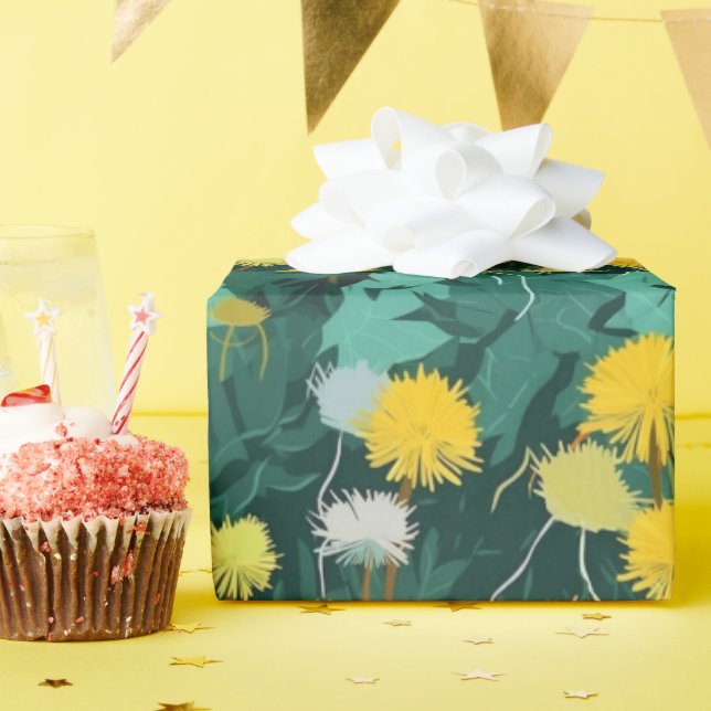 Papier Cadeau Été Dandelion Meadow (Fête d'anniversaire)