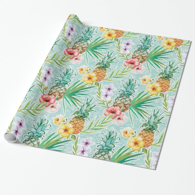 Papier Cadeau Été tropical (Déroulé)