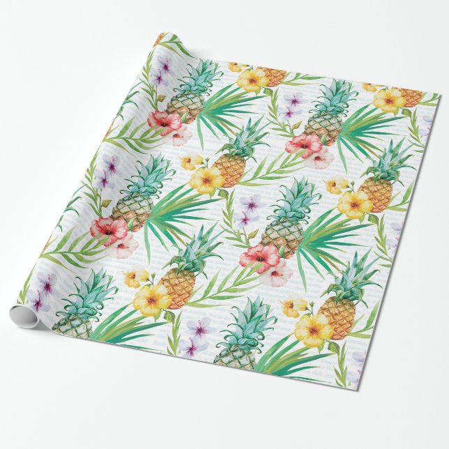 Papier Cadeau Été tropical (Déroulé)
