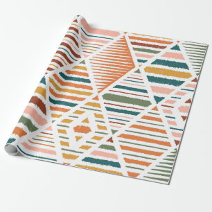 Papier Cadeau Ethnic Tribal Argyle Seamless Pattern. Traditional