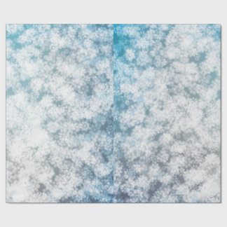 Papier Cadeau Étincelle de parties scintillantes de flocon de