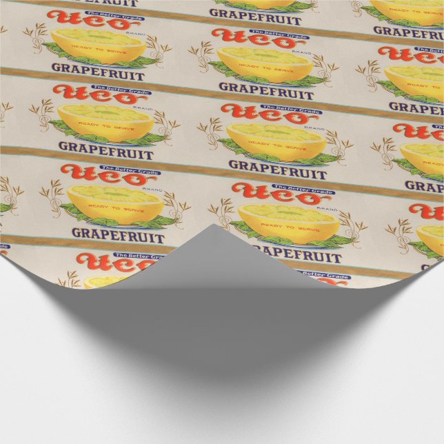 Papier Cadeau étiquette de pamplemousse de marque Uco dans les a (Coin)