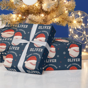 Papier Cadeau Étiquette personnalisée pour chapeau de Père Noël