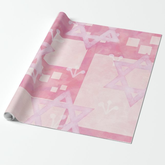 Papier Cadeau Étoile de David (Déroulé)