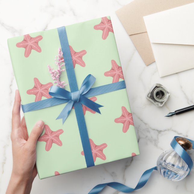 Papier Cadeau  Étoile de mer mignonne  (Cadeaux)