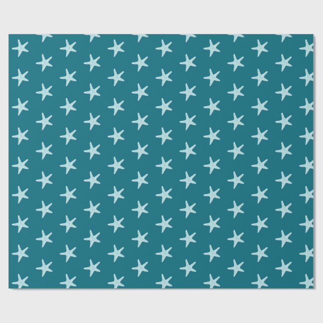 Papier Cadeau  Étoile de mer mignonne  (Plat)