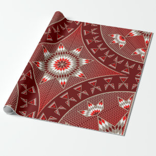 Papier Cadeau Étoile du matin (rouge)