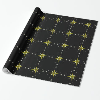 Papier Cadeau Étoiles brillantes nocturnes de Bethléem