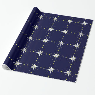 Papier Cadeau Étoiles brillantes nocturnes de Bethléem