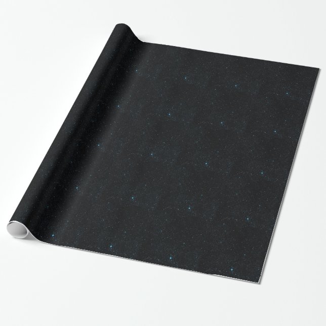 Papier Cadeau Étoiles turquoises (Déroulé)