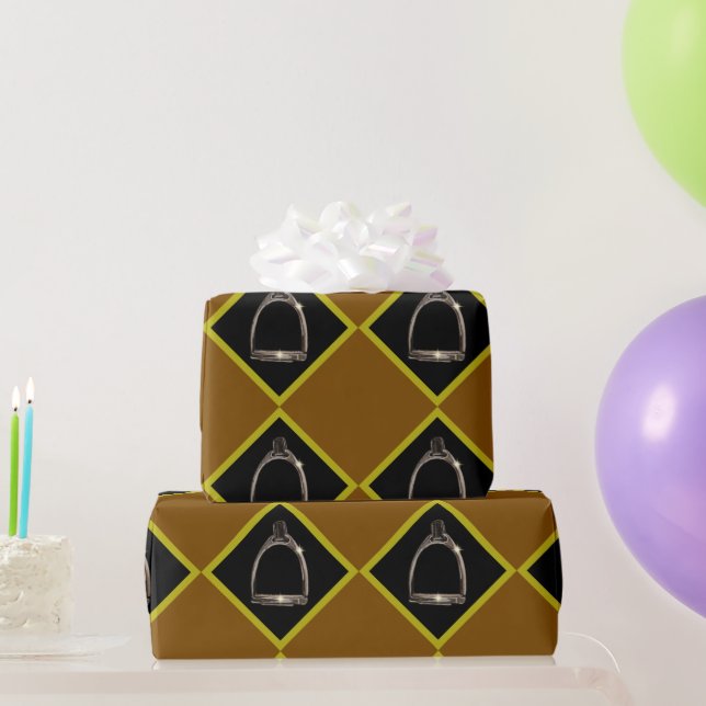 Papier Cadeau étriers en diamants  (Cadeaux de fête)