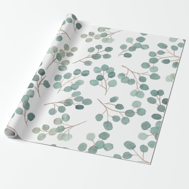 Papier Cadeau Eucalyptus (Déroulé)