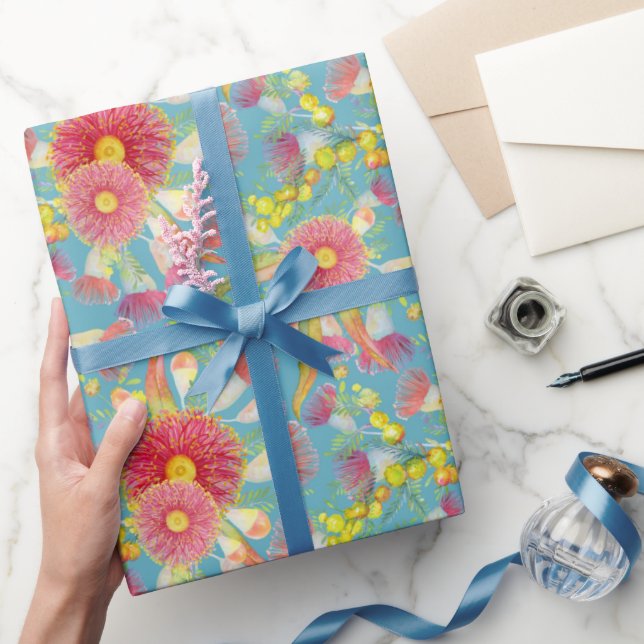 Papier Cadeau Eucalyptus d'été  (Cadeaux)