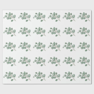 Papier Cadeau Eucalyptus floral