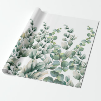 Papier Cadeau Eucalyptus vert