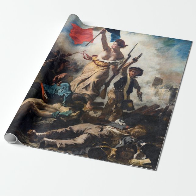 Papier Cadeau Eugene Delacroix - La Liberté guidant le peuple (Déroulé)